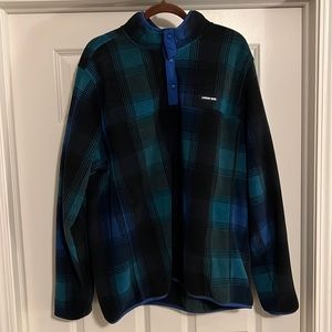 Lands End Mens XL Tall Pullover Fleece